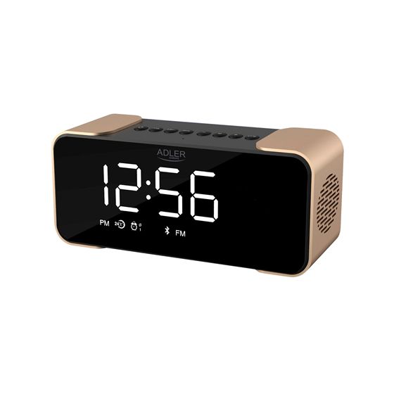 Adler | AD 1190 | Langaton herätyskello radiolla | W | AUX-tulo | Kupari/musta | Herätystoiminto