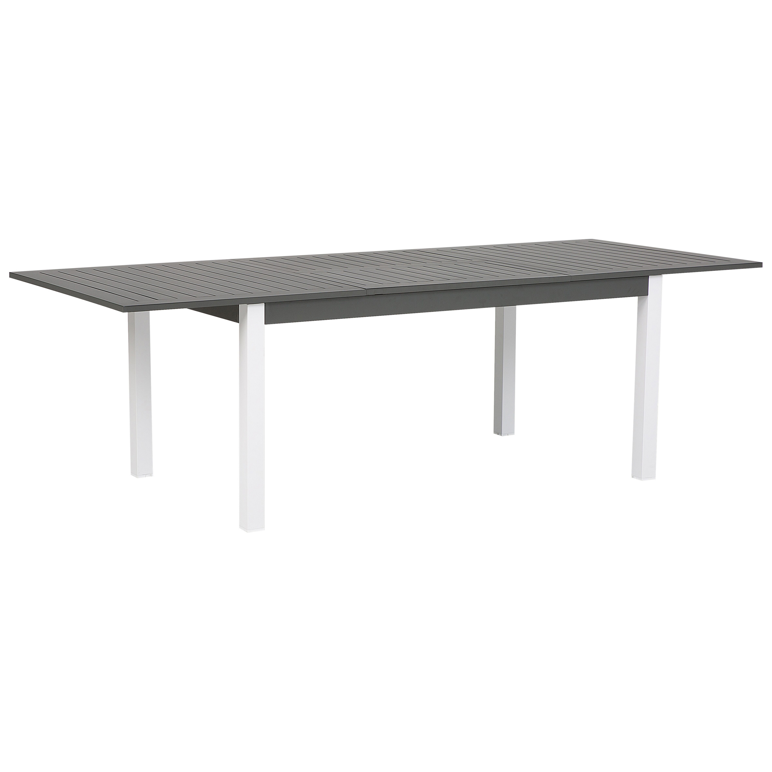 Jatkettava puutarhapöytä PANCOLE 168/248 cm 100 cm Metalli Harmaa