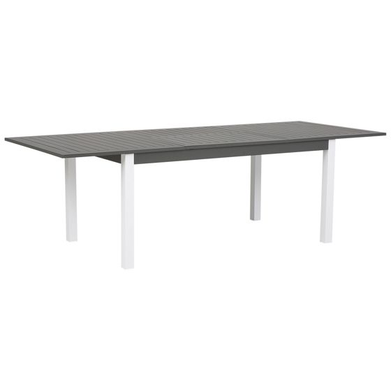 Jatkettava puutarhapöytä PANCOLE 168/248 cm 100 cm Metalli Harmaa