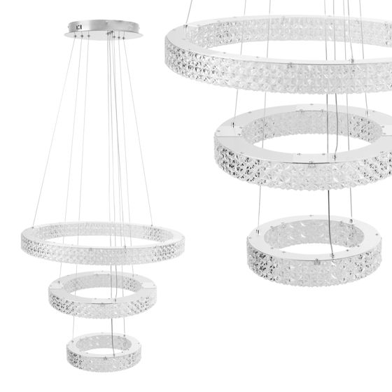 TOOLIGHT riippuva kattovalaisin MS008-CP kromi, 60x60x90cm