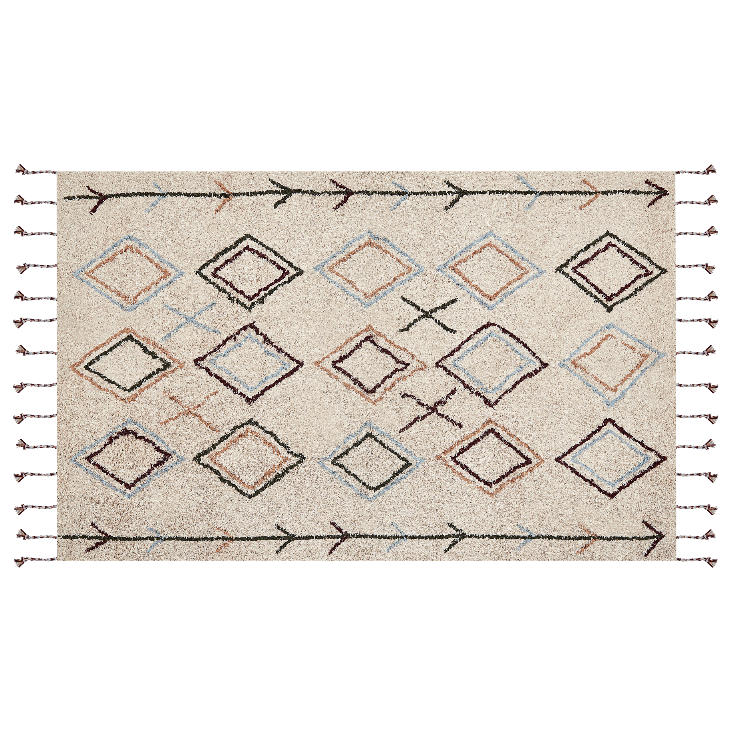 Matto CORUM Beige 140 x 200 cm Puuvilla