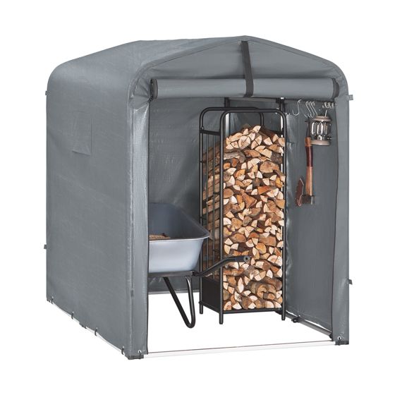 SoBuy Autotalli KLS11-DG ekologinen laadukas 120x176x163 cm