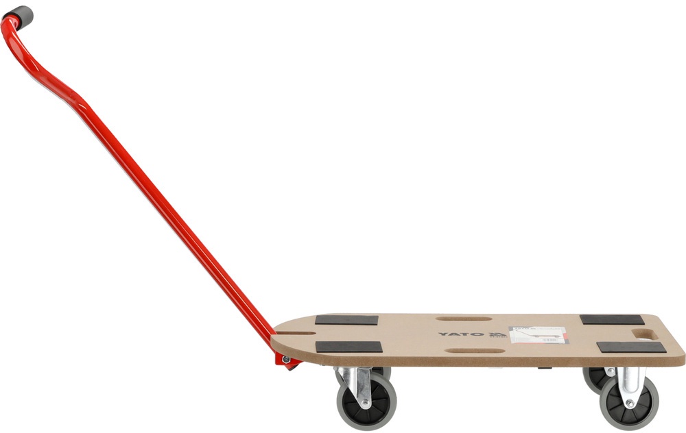 Yato-lavakärry taitettavalla kahvalla 78 cm, 4 pyörällä Ø = 100 mm, enimmäiskuorma 250 kg, 700x375x18 mm (YT-37423)