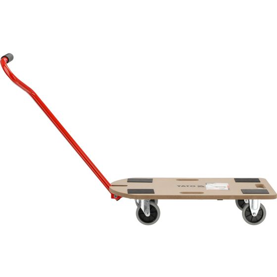 Yato-lavakärry taitettavalla kahvalla 78 cm, 4 pyörällä Ø = 100 mm, enimmäiskuorma 250 kg, 700x375x18 mm (YT-37423)