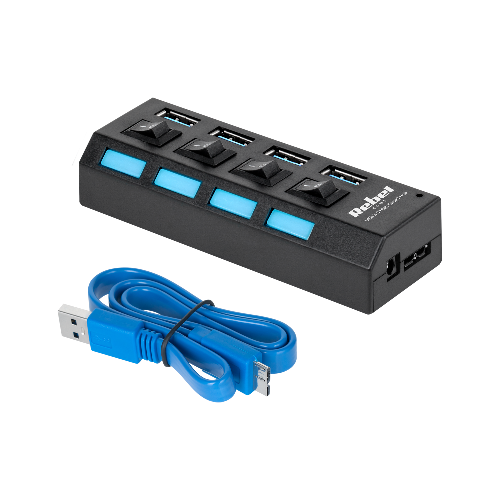 Rebel USB 3.0 -keskitin/-jakaja/-porttijakaja 5 Gb/s