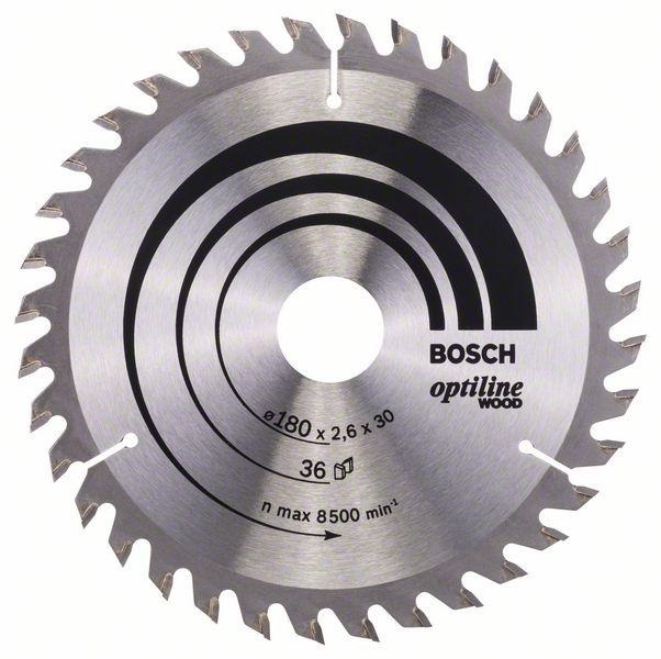 Bosch Optiline Wood -Pyörösahanterä 180x30 mm, 36 hammasta