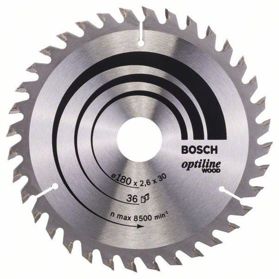Bosch Optiline Wood -Pyörösahanterä 180x30 mm, 36 hammasta