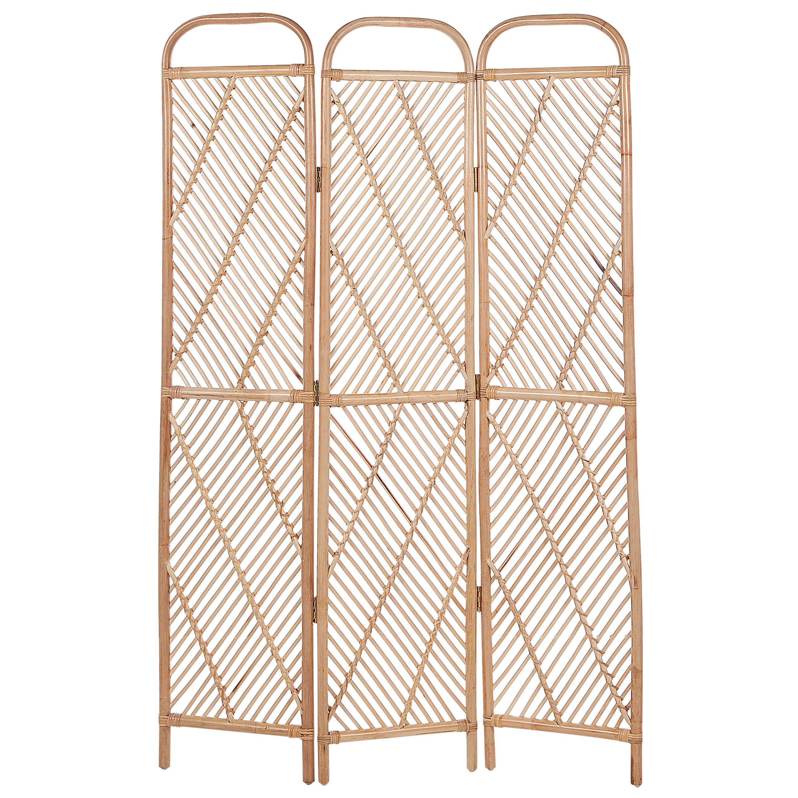 Tilanjakaja 3 paneelia COSENZA 106 cm 180 cm Vaaleanruskea