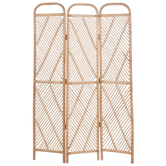 Tilanjakaja 3 paneelia COSENZA 106 cm 180 cm Vaaleanruskea