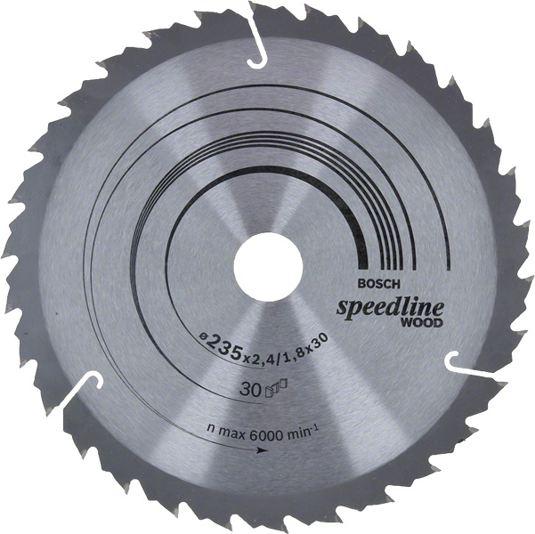 Bosch Speedline Wood -Pyörösahanterä 235x30 mm, 30 hammasta