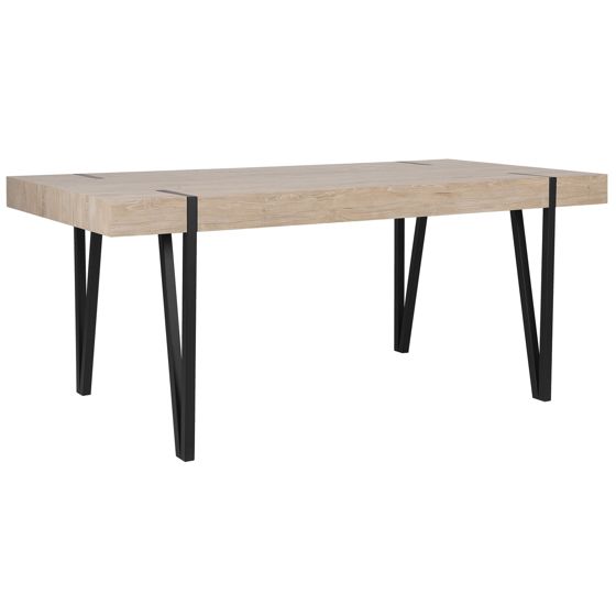 Ruokapöytä ADENA Vaaleanruskea 180 cm 90 cm