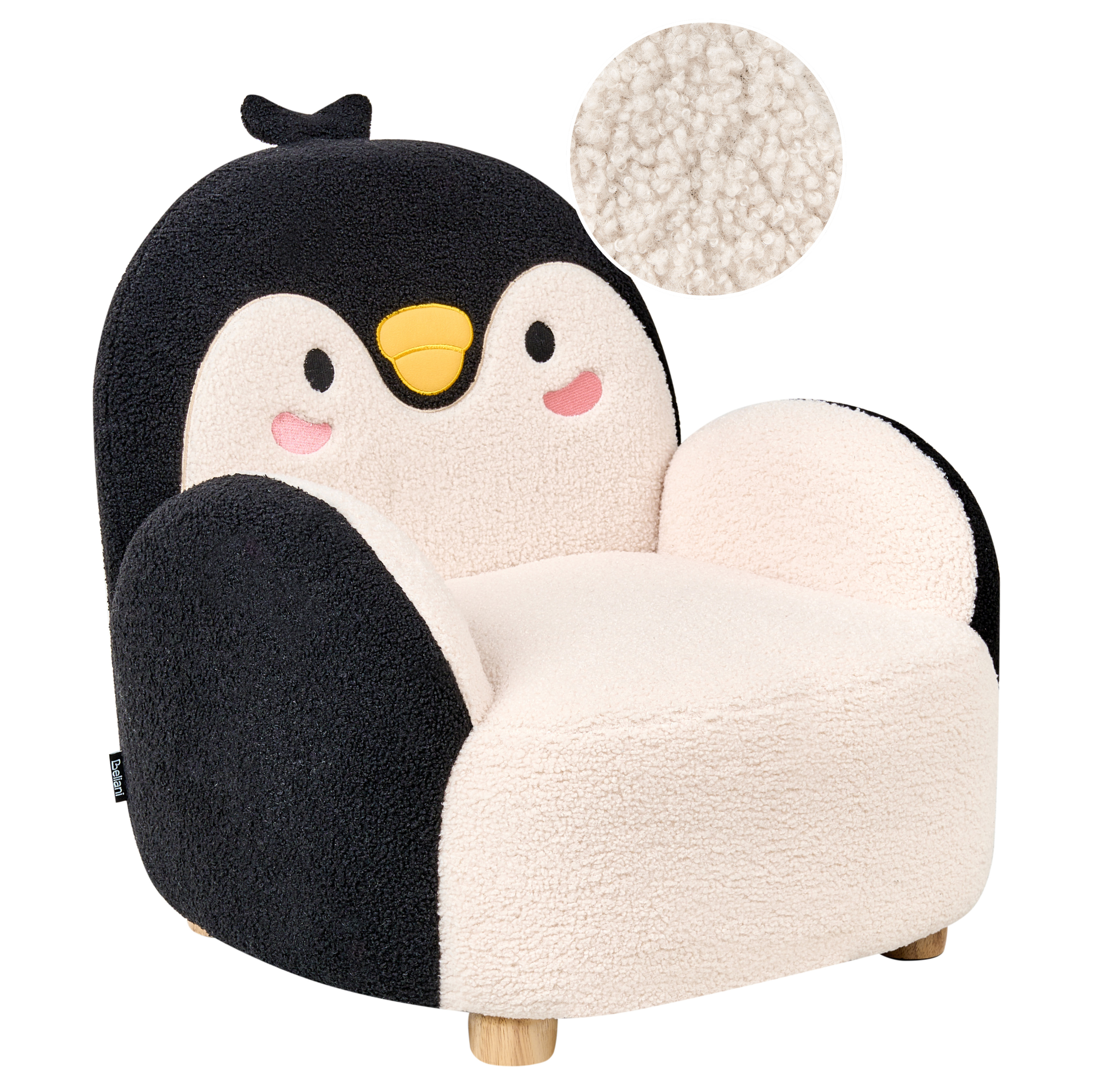 Lasten nojatuoli buklee pingviini musta FYN