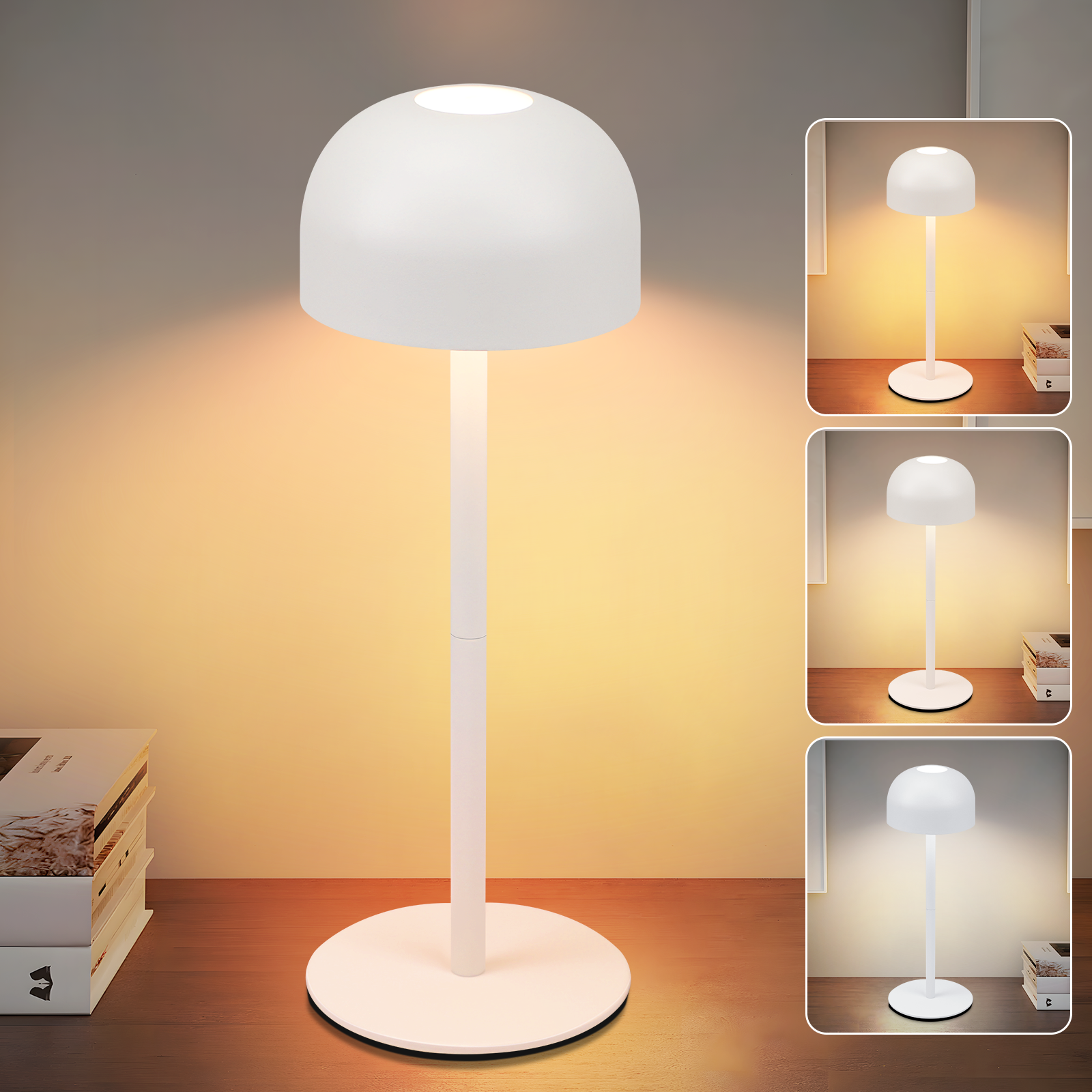 ZMH Langaton LED-pöytävalaisin, Himmennettävä Valaisin, 3 Värilämpötilaa