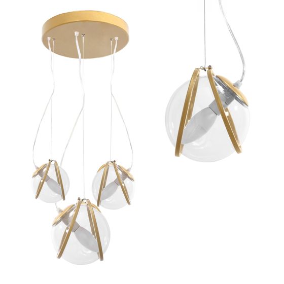 TOOLIGHT riippuvalaisin APP1091-3CP kulta, 23X14X16CM