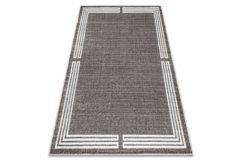 Matto MATEO 8034/944 Moderni kehyskuviolla - rakenne harmaa / beige 120x170 cm