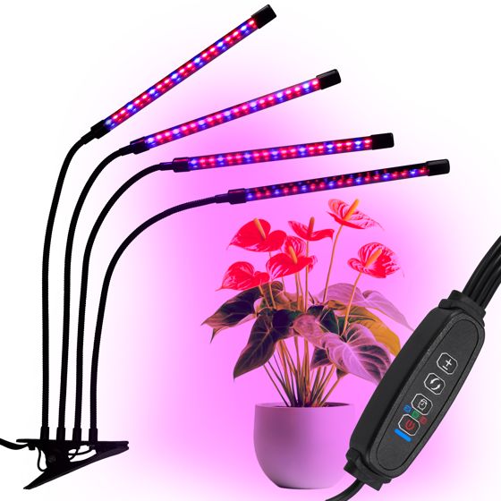 LED-kasvien kasvatuslamppu 80 diodilla TIMER 25 W kotikasvien viljelyyn ilman verkkolaitetta