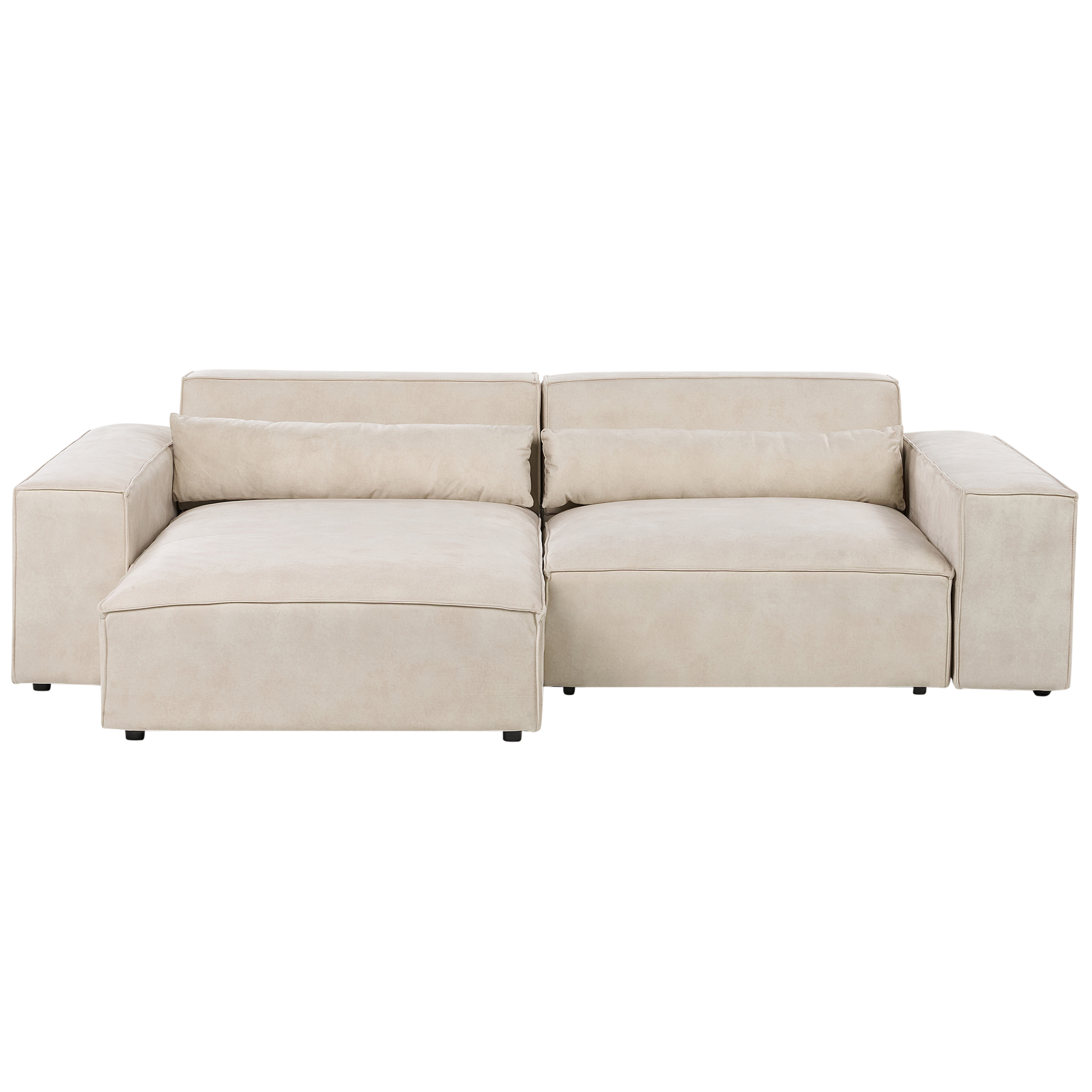 Moduulikulmasohva 2-istuttava HELLNAR sametti Vaaleanbeige Oikea