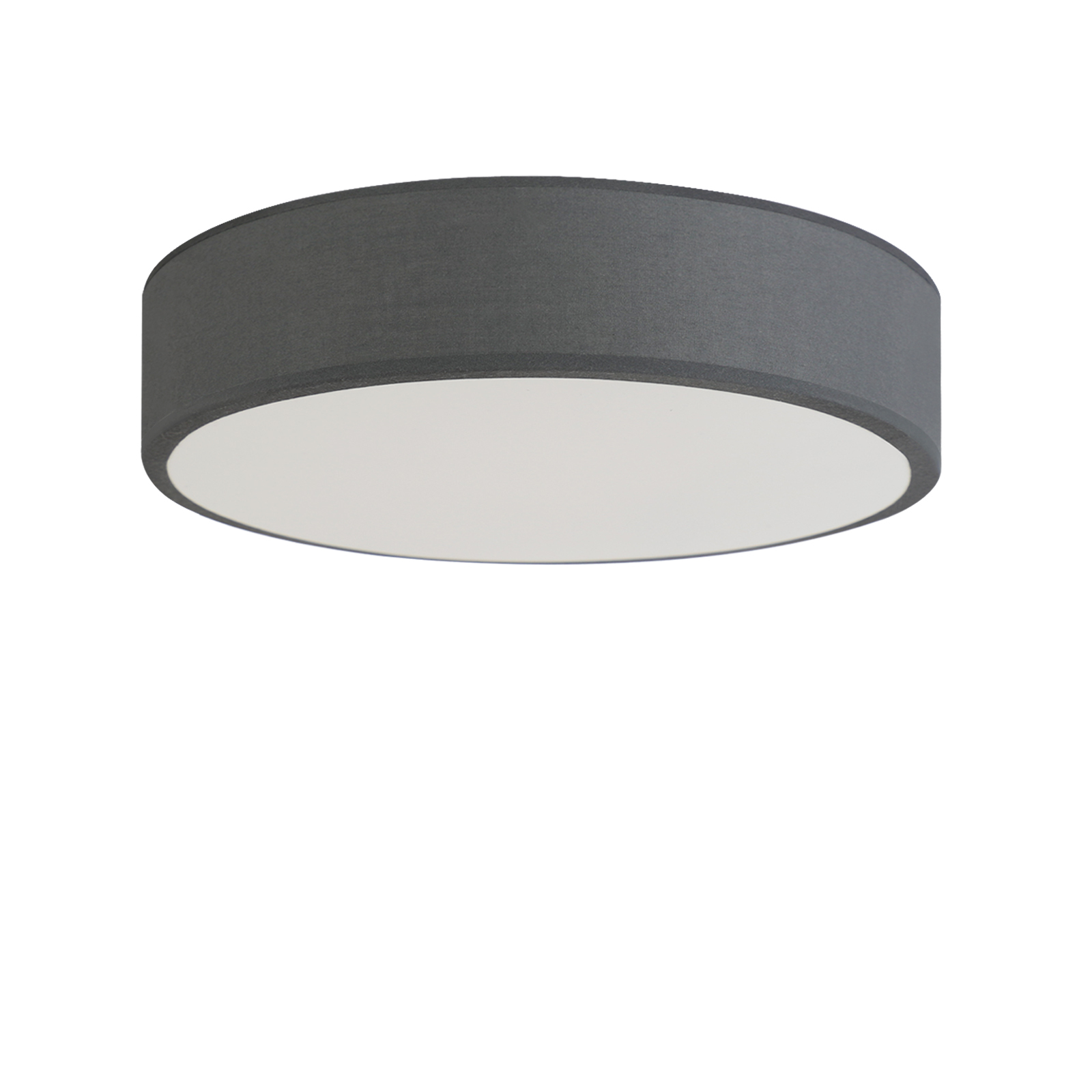 NETTLIFEKattovalaisin, pyöreäKangasvarjostin, harmaa, moderniKeittiöKylpyhuone, makuuhuone, eteinen, 30cm, 12w