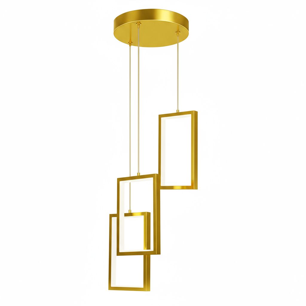Toolight Riippuvalaisin LHJ088-3CP LED Kulta 12x12x20cm