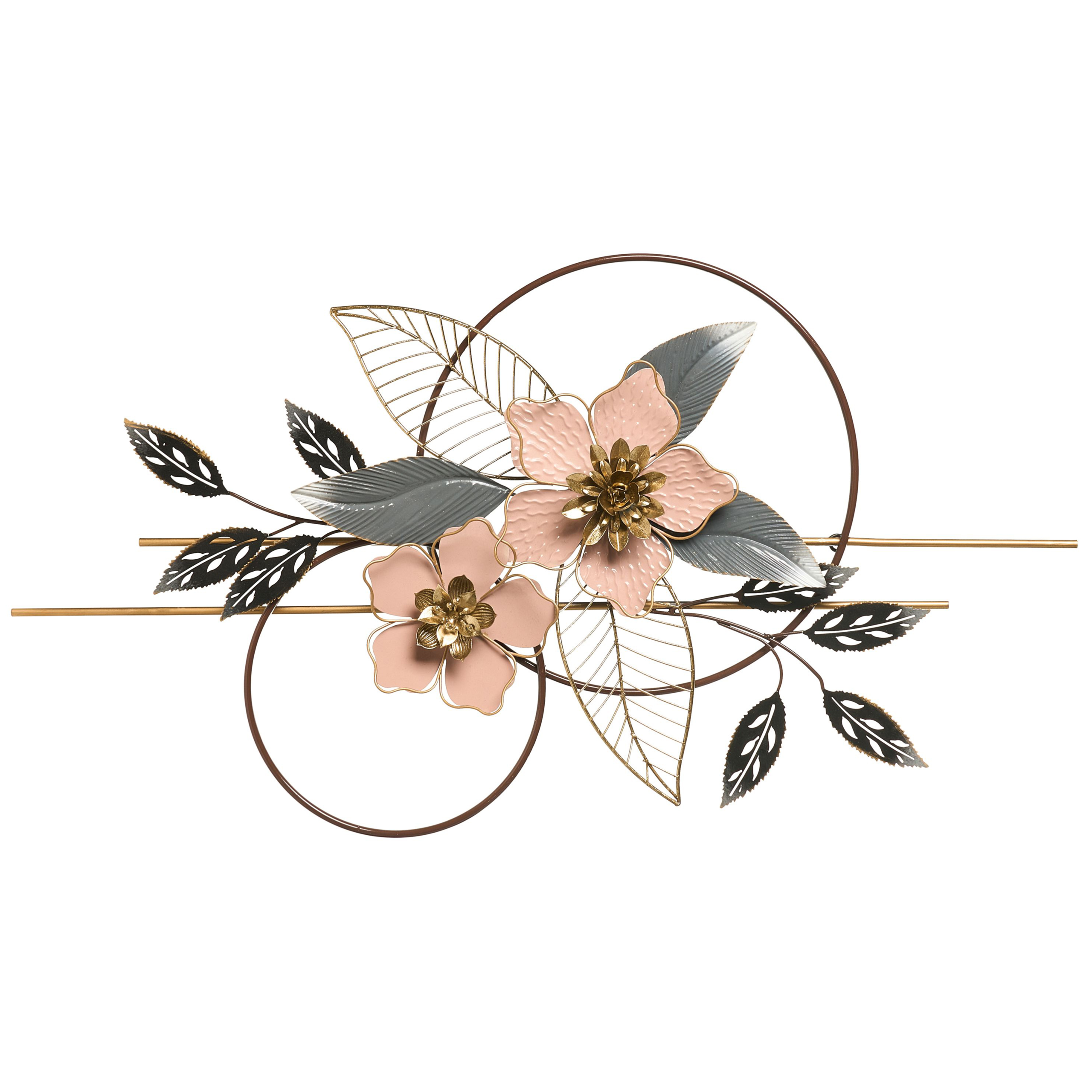 Seinäkoriste Kukka BERKELIUM metalli 93 cm Monivärinen