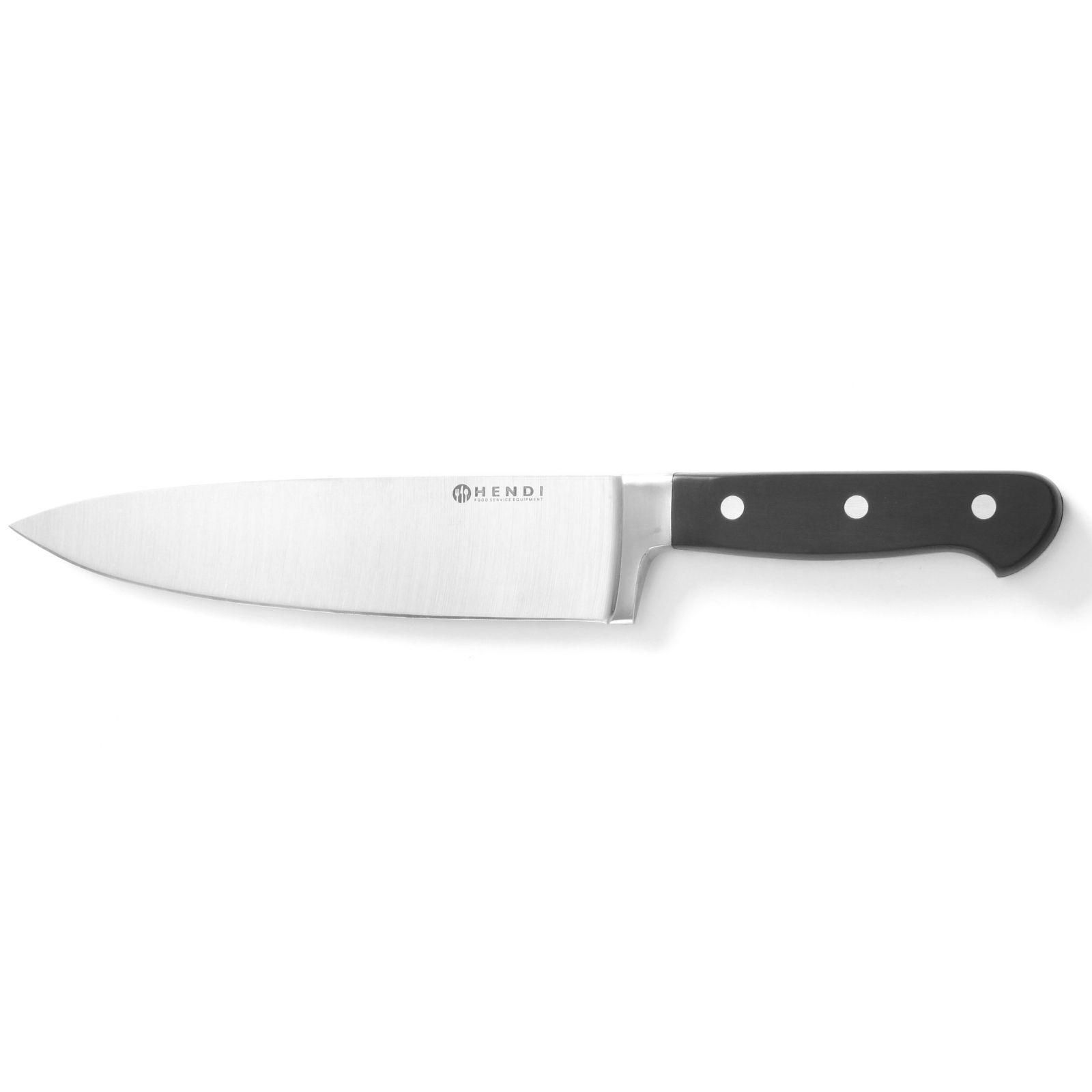 Ammattimainen kokkiveitsi, taottu Kitchen Line -teräksestä, 200 mm - Hendi 781319