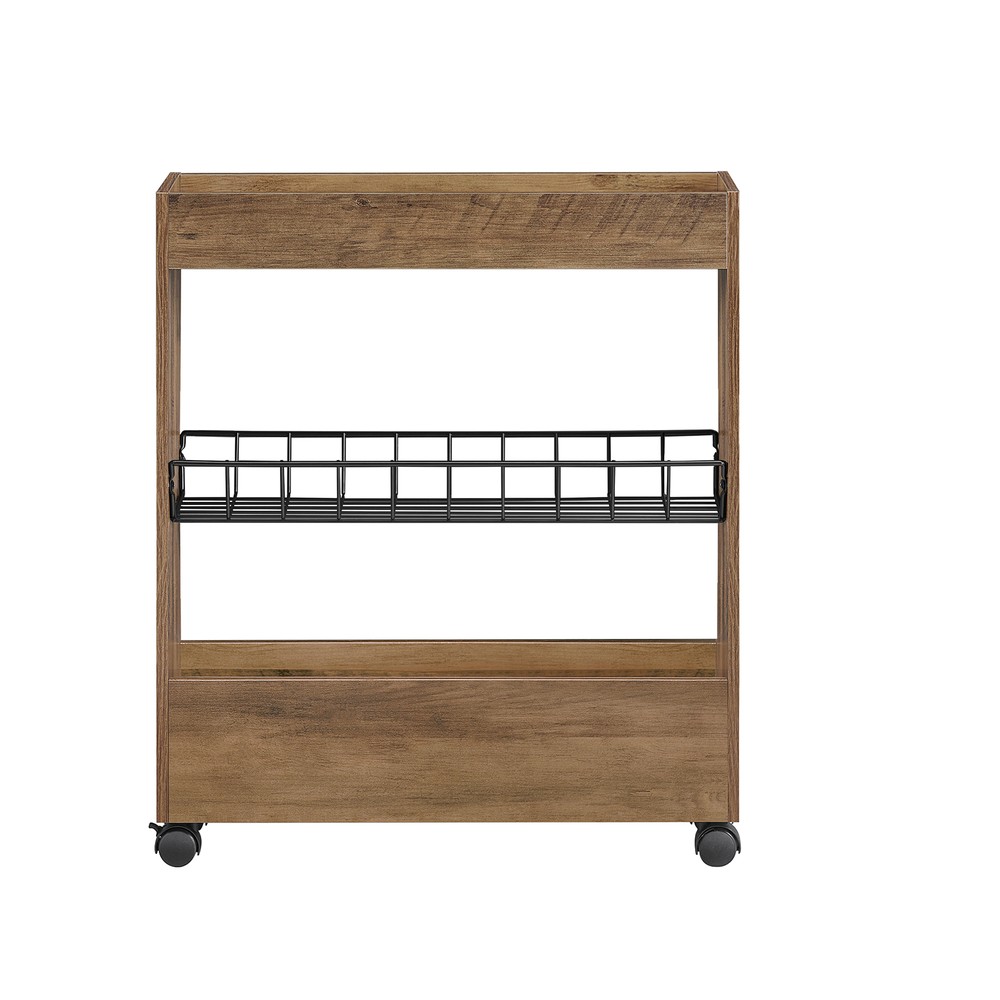 SoBuy Pyörällinen Säilytyskaluste lastulevystä beige 46x36x66 cm BZR46-N