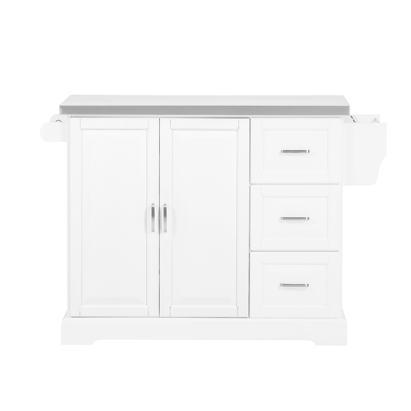 SoBuy Keittiötaso FKW41-ST pyörillä, laajennettava, ekologinen