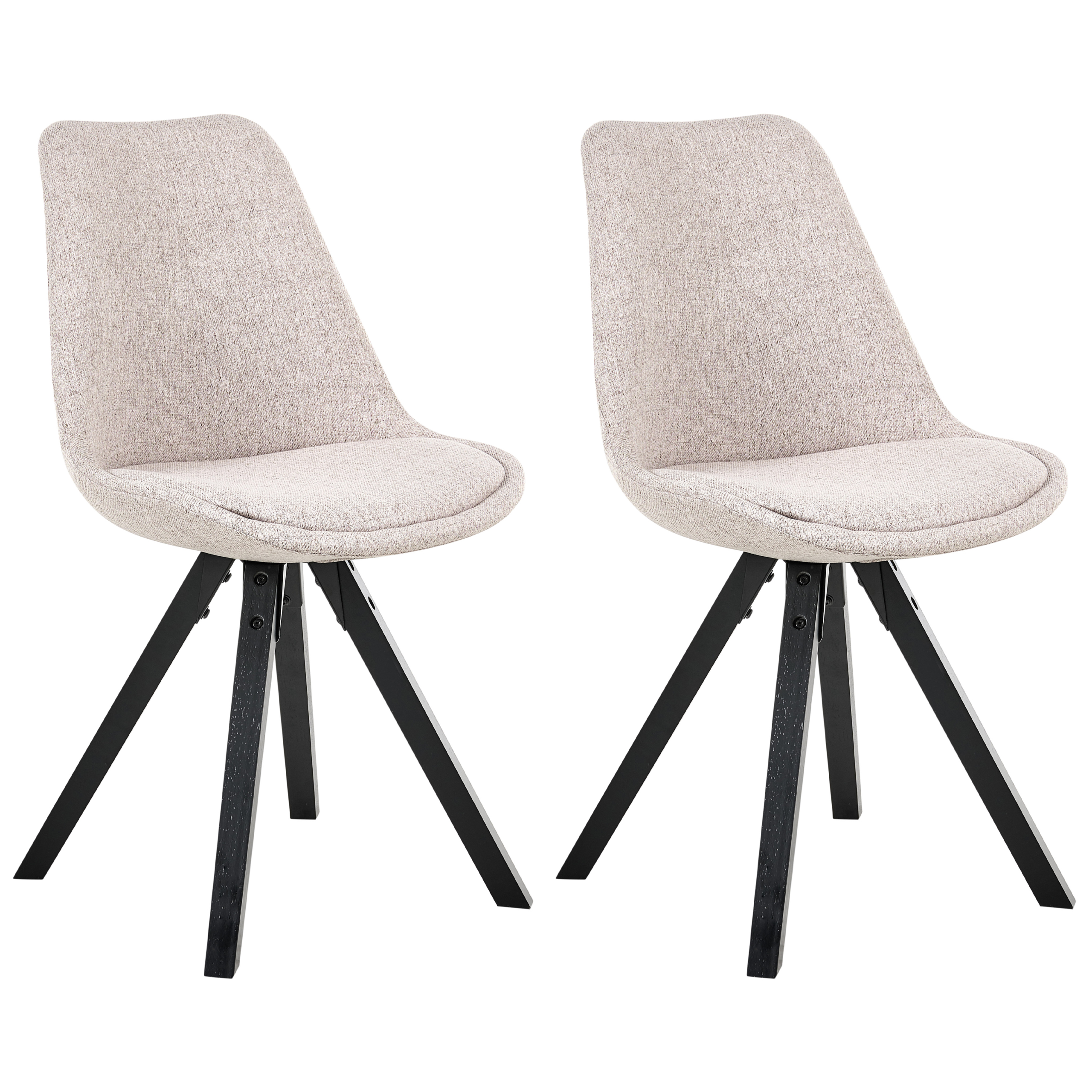 Ruokatuolisetti 2 kpl HEDLEY Kangas Beige