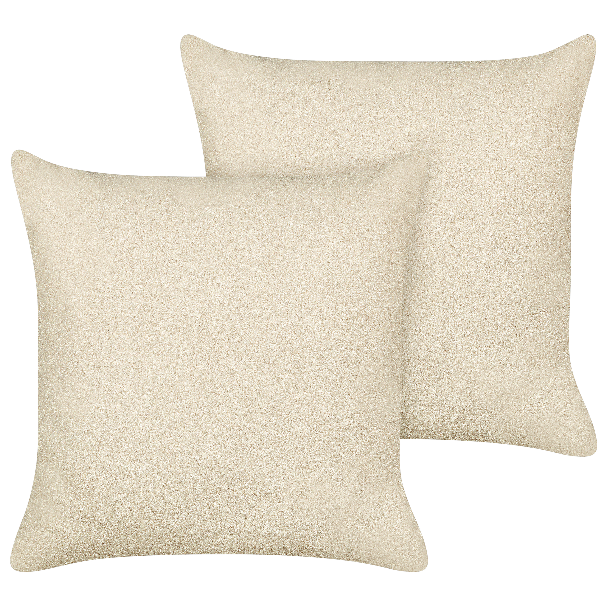 Koristetyynysetti 2 kpl LEUZEA 60 x 60 cm Buklee Beige Hillitty