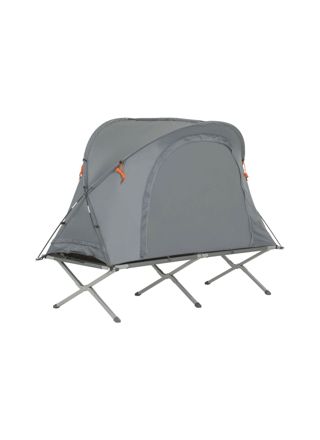 SoBuy Teltta hengelle 1 hlö metalli-polypropeeni ympäristöystävällinen harmaa OGS60-HG