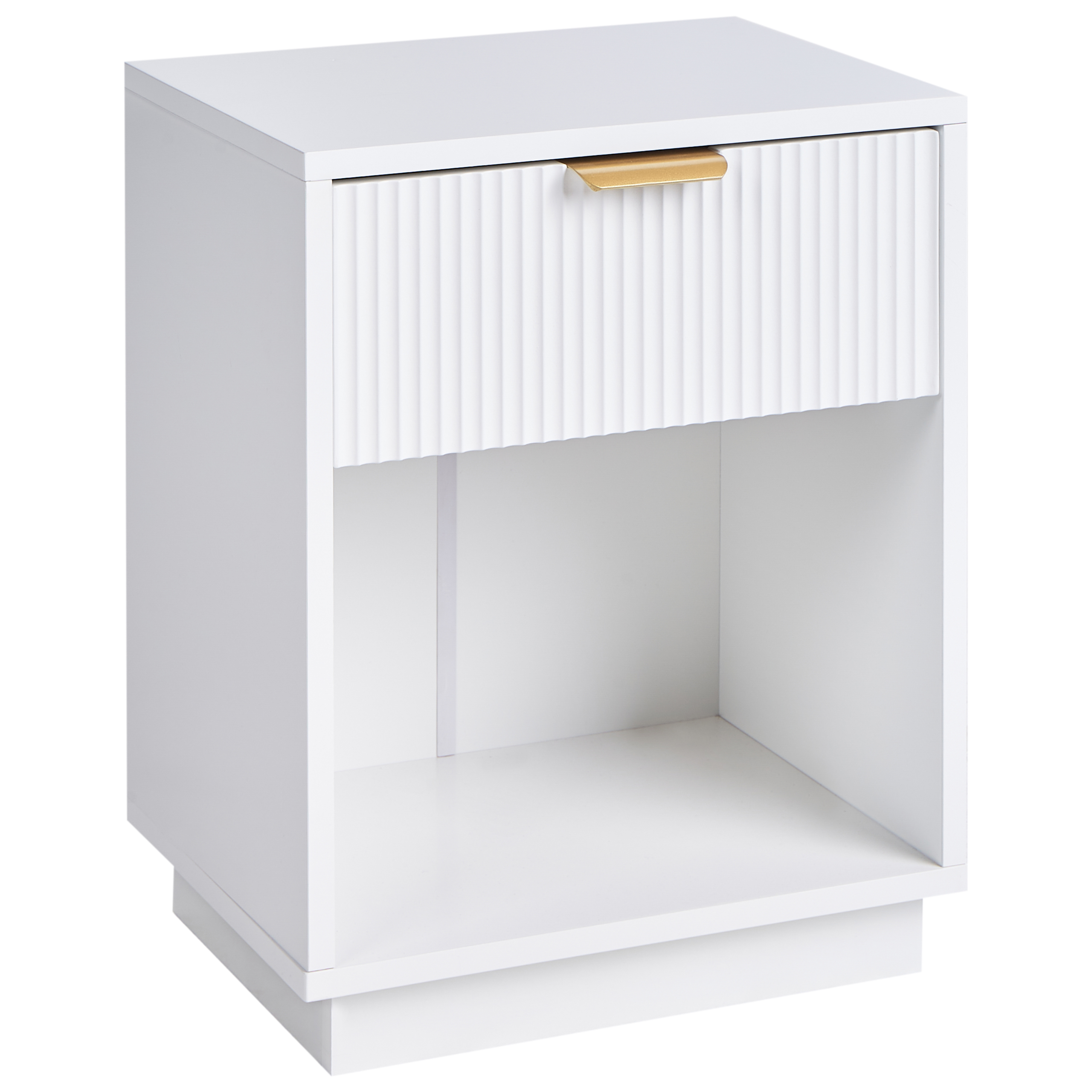 Yöpöytä laatikolla SUMMERVILLE Valkoinen