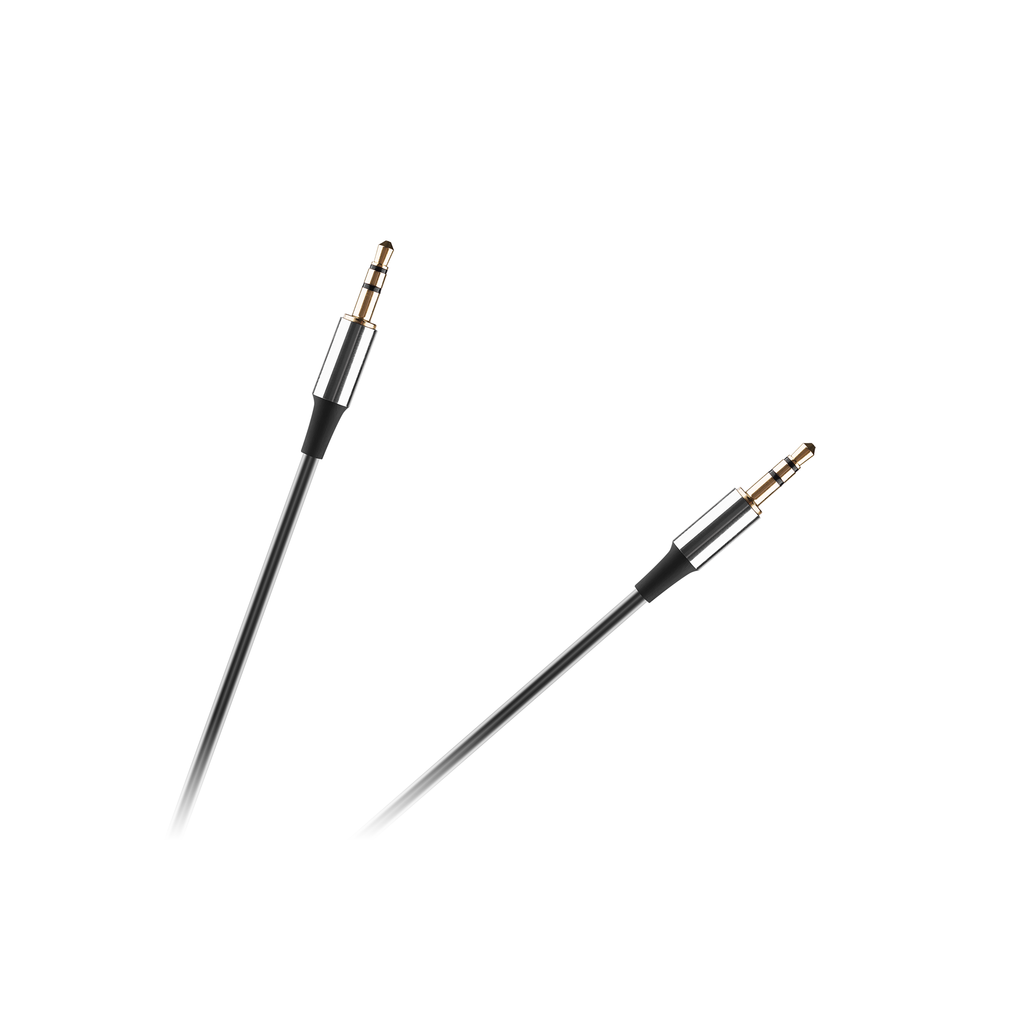 3,5 mm:n minijakki-AUX-kaapeli, 1 m Rebel-spiraaliaudiokaapeli