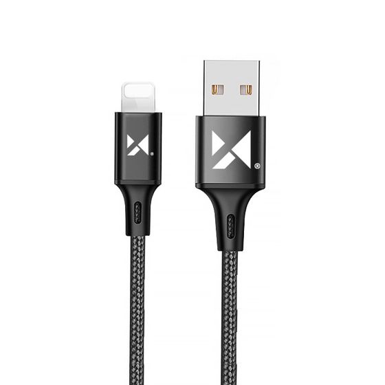 iPhone Lightning USB-kaapeli 2.4A 1m musta