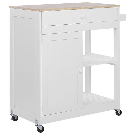 Tarjoiluvaunu TRAPANI Valkoinen