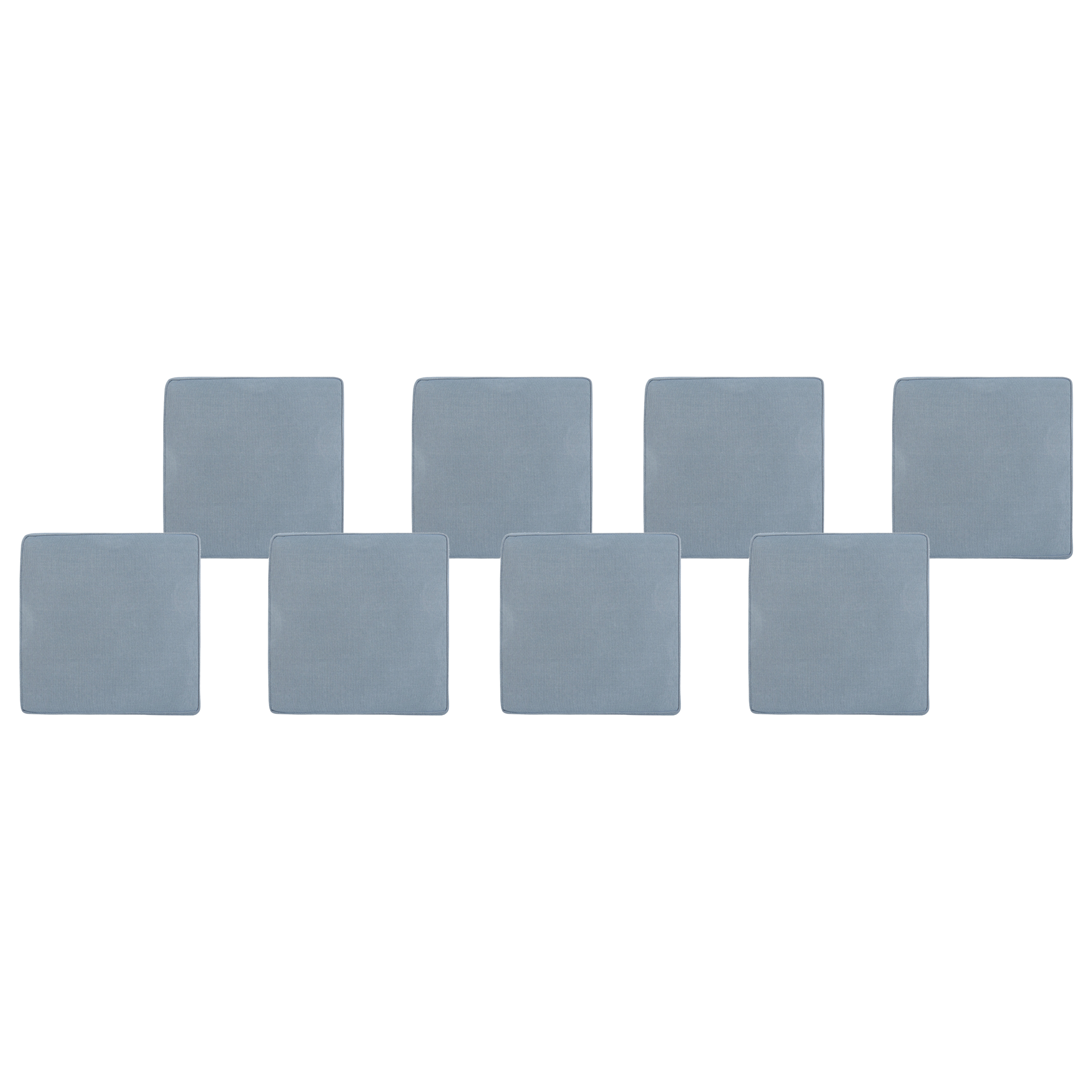 Puutarhatuolien istuintyynysetti 8 kpl SASSARI 46 x 46 cm Sininen