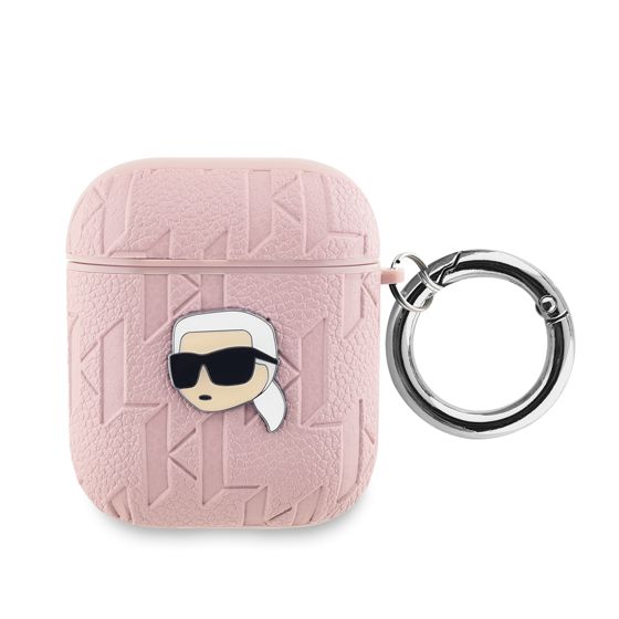 Kotelo AirPods 1/2 Monogrammi Karl Head Kohokuvioitu