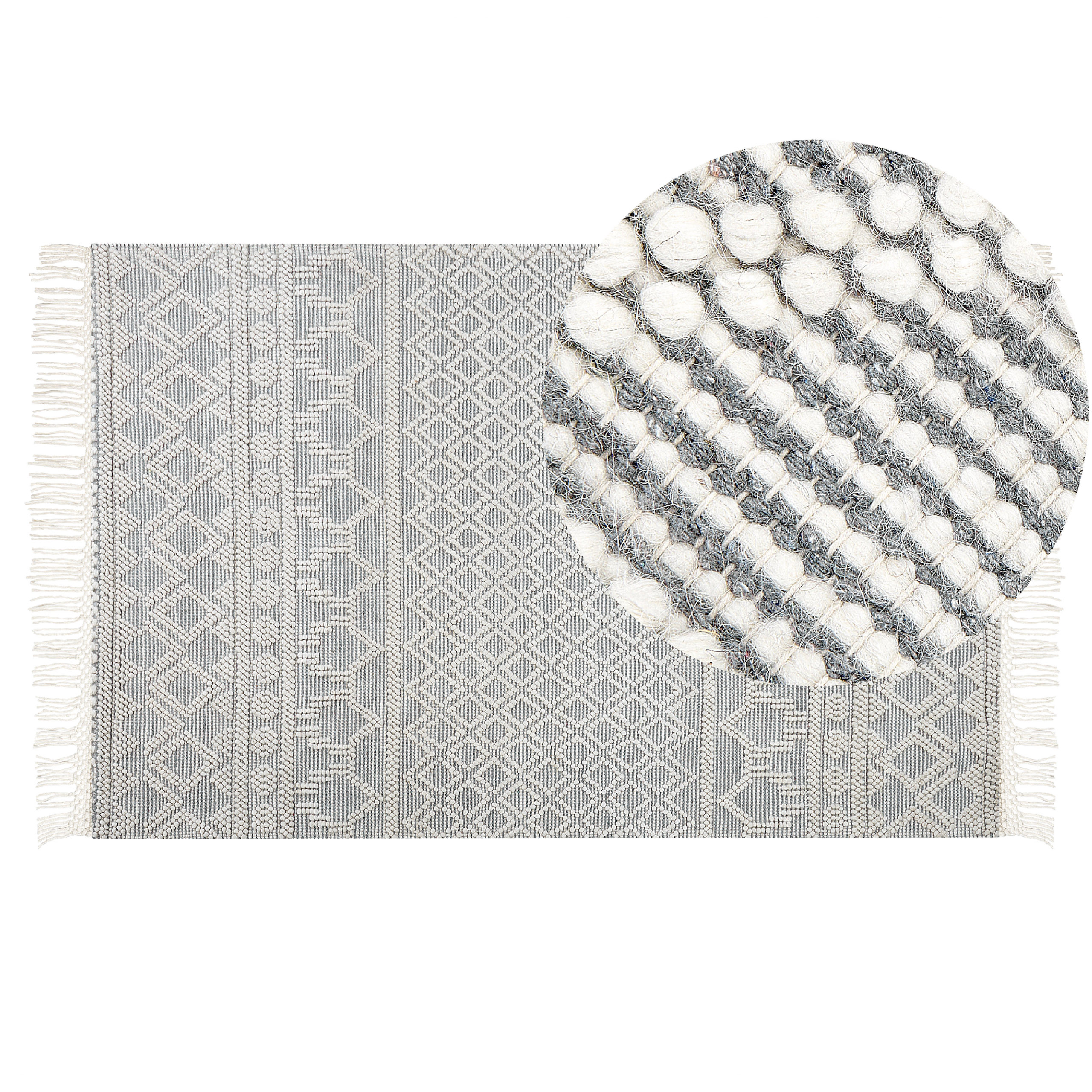 Matto SOLHAN Harmaa Beige 160 x 230 cm Villa