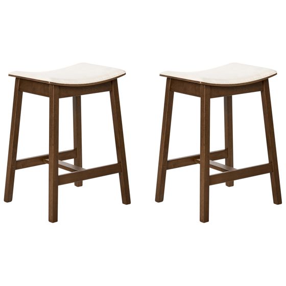 Baarijakkarasetti 2 kpl DIXON puu Luonnonvalkoinen/tummanruskea