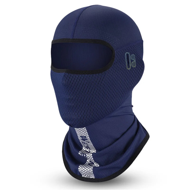 Silkkinen UV-suojakypärä hengittävä pyöräilyyn ja kalastukseen - Sininen