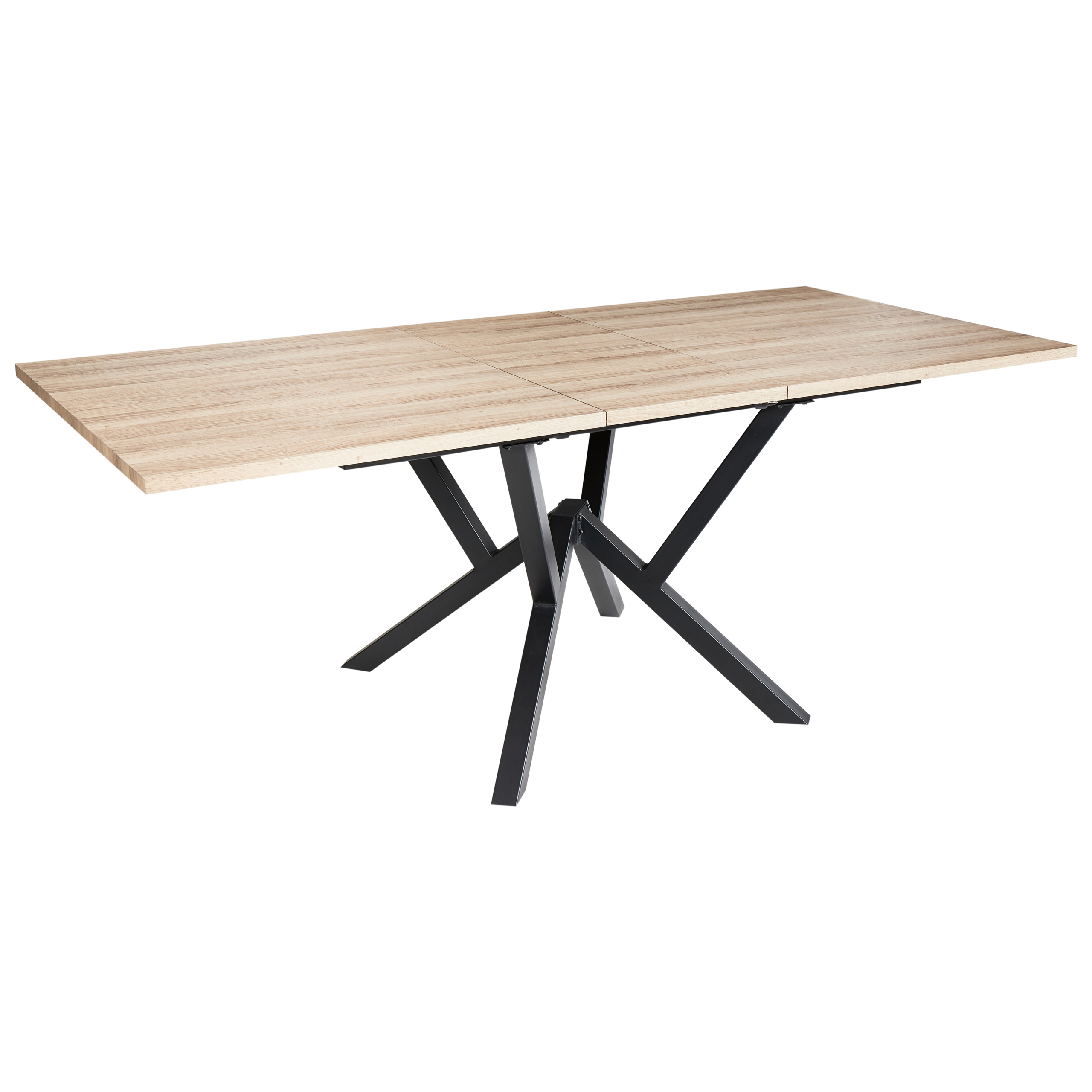 Jatkettava ruokapöytä ANSELL Vaaleanruskea 160/200 cm 90 cm