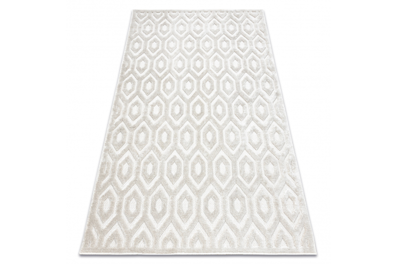 Matto SANTO STRING SIZAL 58380 heksagon, kuusikulmio beige 200x290 cm