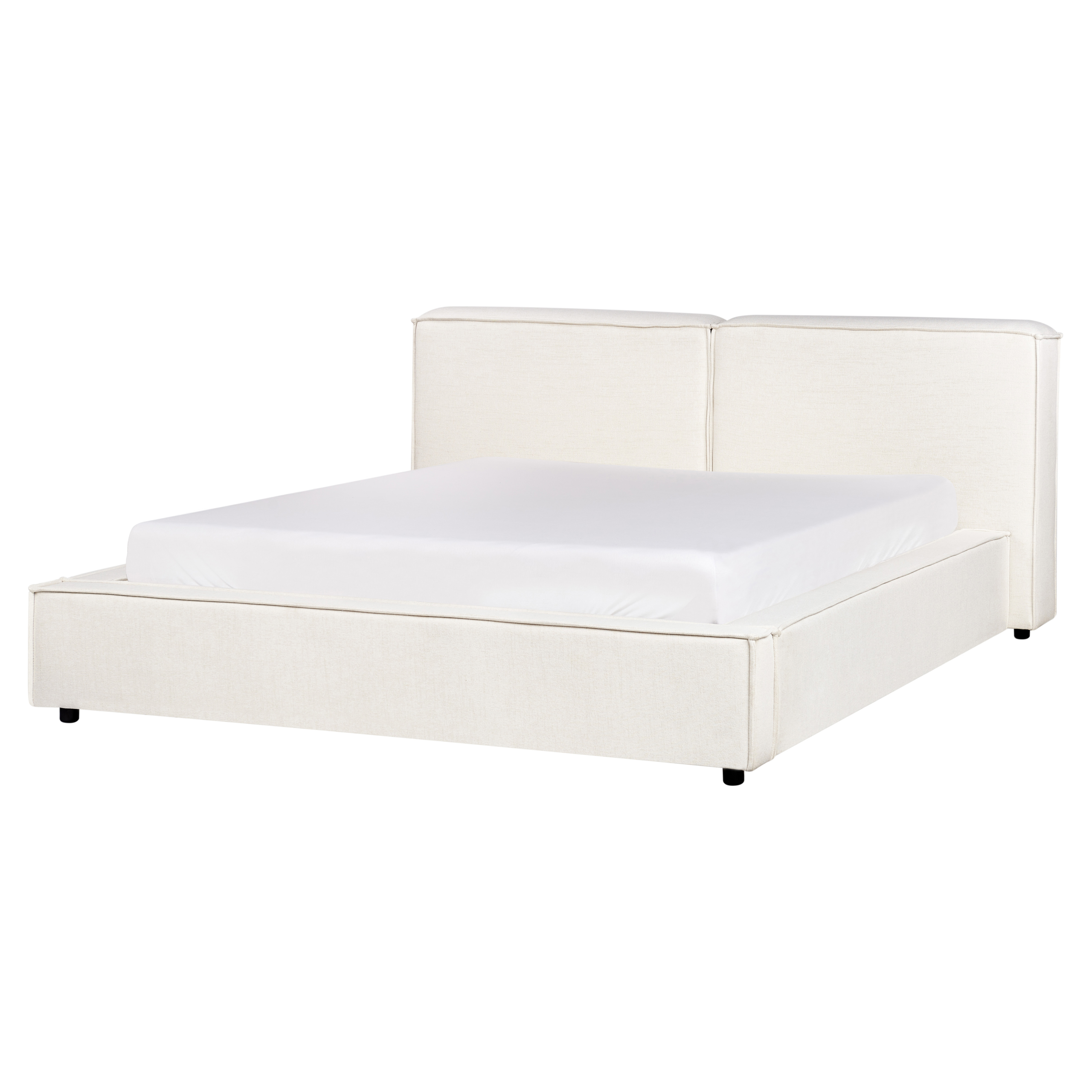 Sänky kangas LINARDS 160 x 200 cm Luonnonvalkoinen