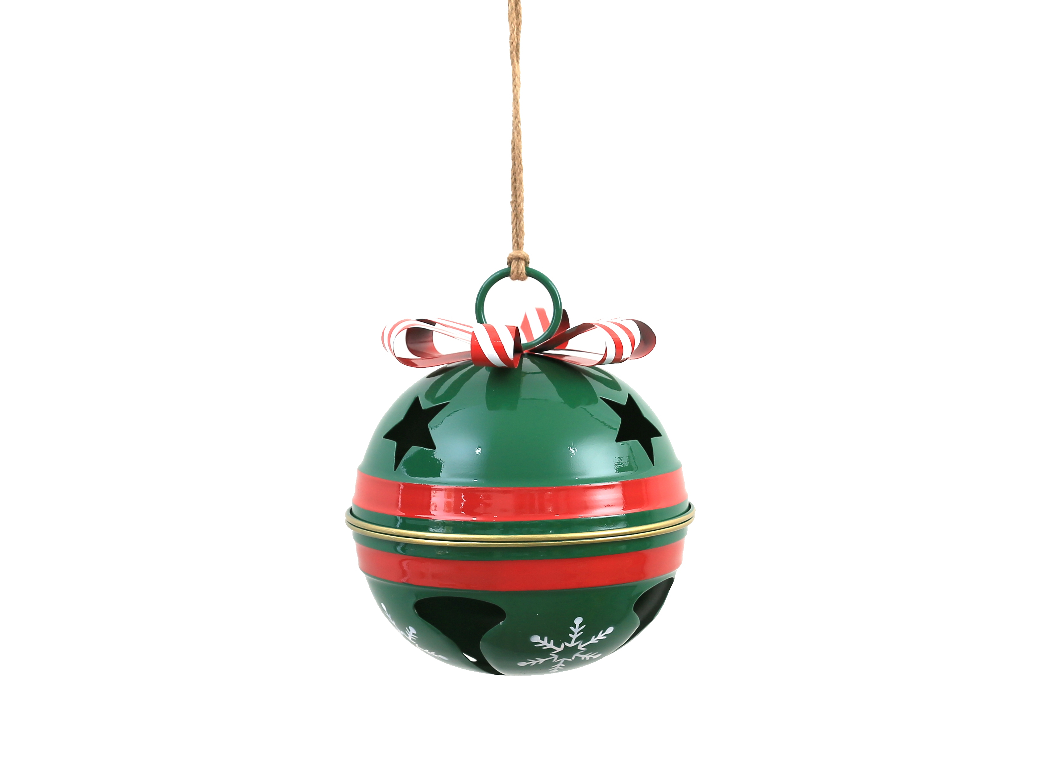 Kello SANTA LILA vihreä, punainen, kultainen, metallia 24, 5x24, 5x28, 5 cm