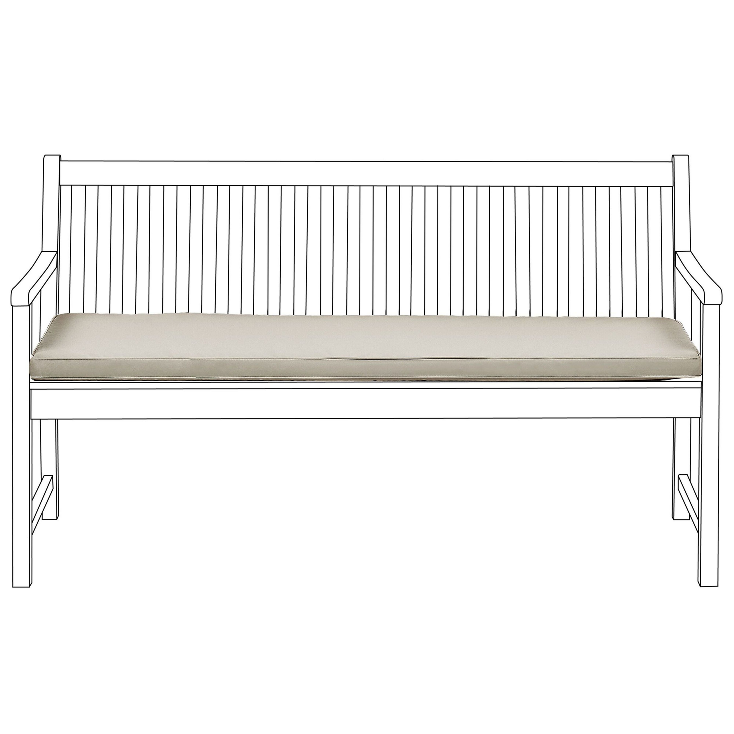 Puutarhapenkin pehmuste VIVARA 152 x 54 cm Beige