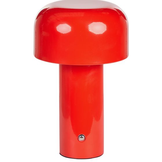 Langaton LED-pöytävalaisin BESOS himmentimellä metalli Punainen