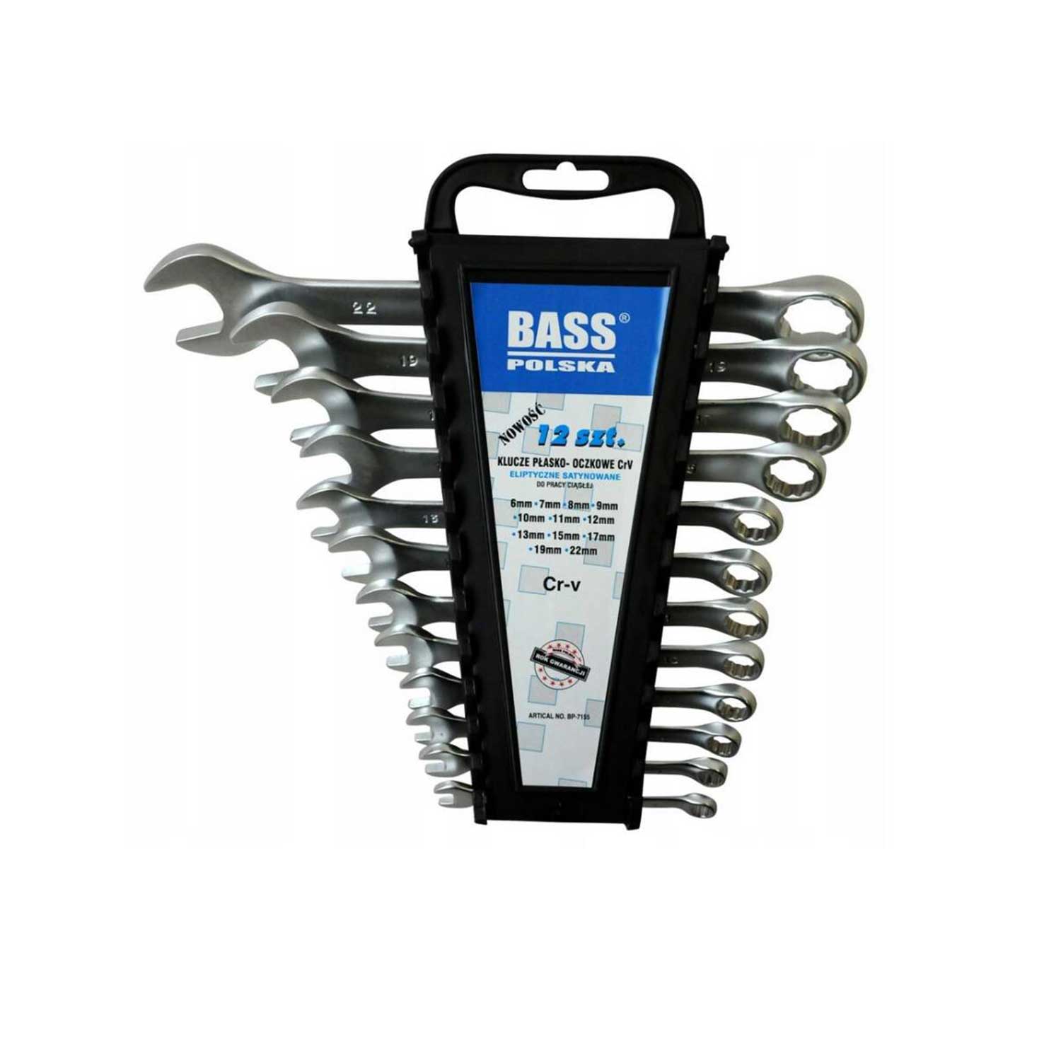 Kiintoavainsarja 6–22 mm, 12 kpl.