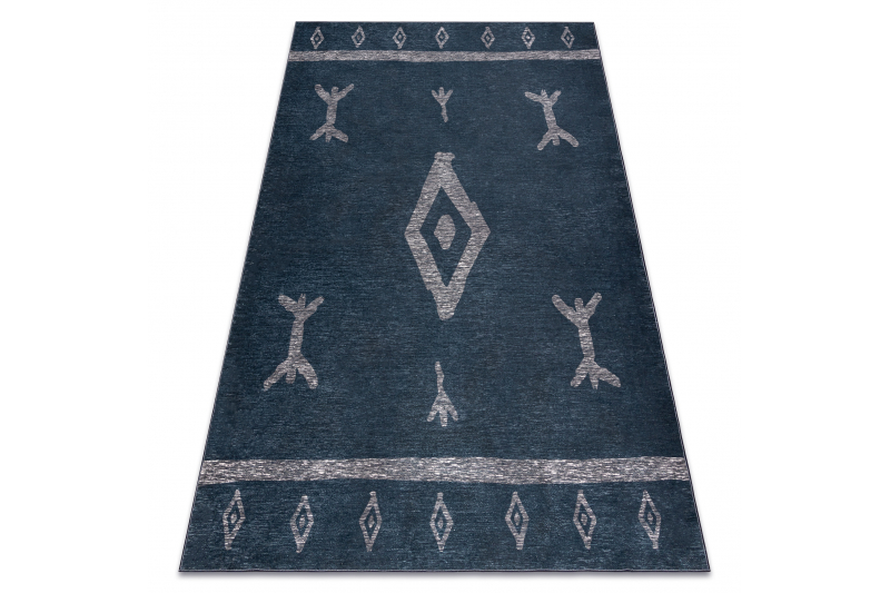 ANTIKA matto 121 tek, moderni atsteekit, pestävä - antrasiitti 160x220 cm