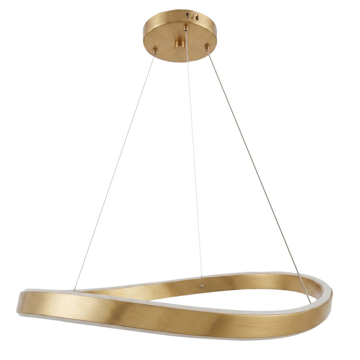 TOOLIGHT riippuvalaisin SWE069-CP harjattu kulta, 80x80x5cm