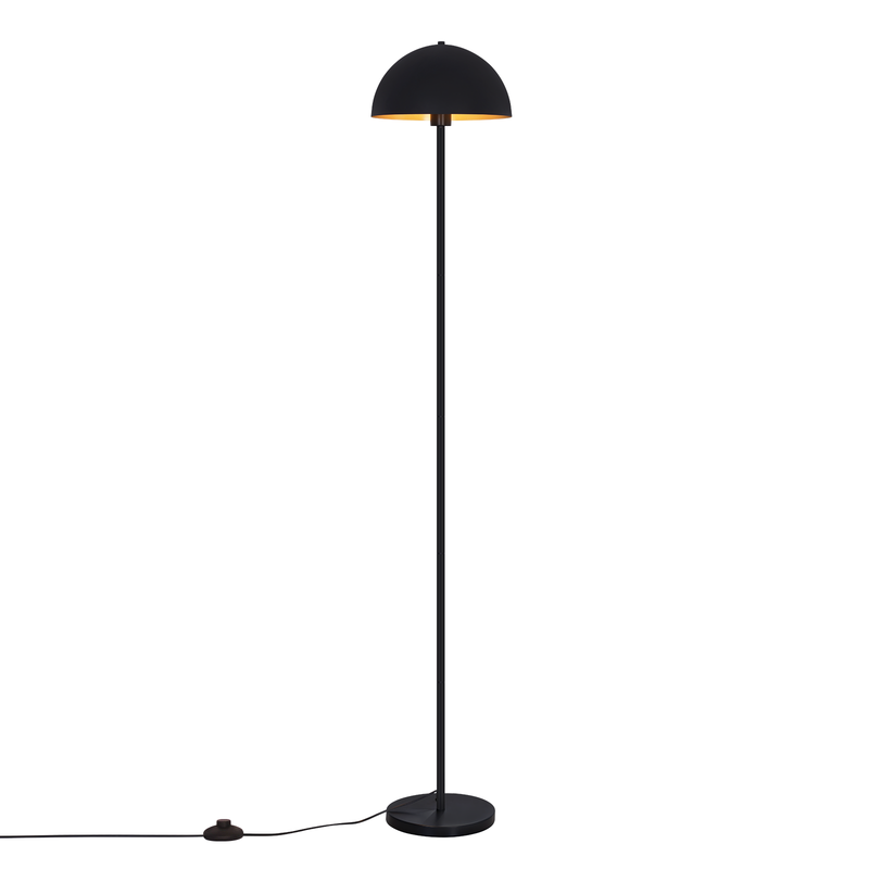 NETTLIFE Lattiavalaisin, 170 cm metallirunko, musta-kulta, ilman polttimoa