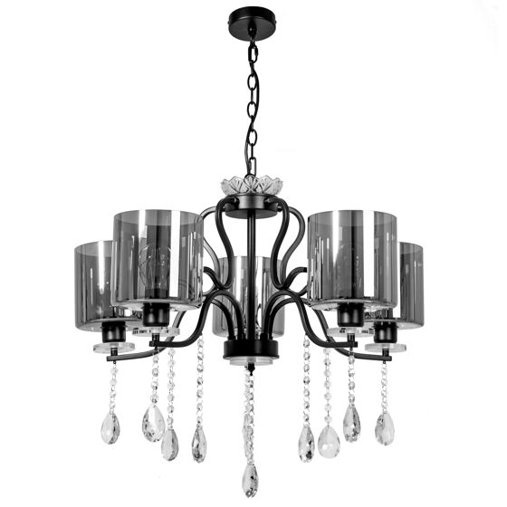 TOOLIGHT riippuva kattovalaisin APP958-5CP musta, 67x67x54cm